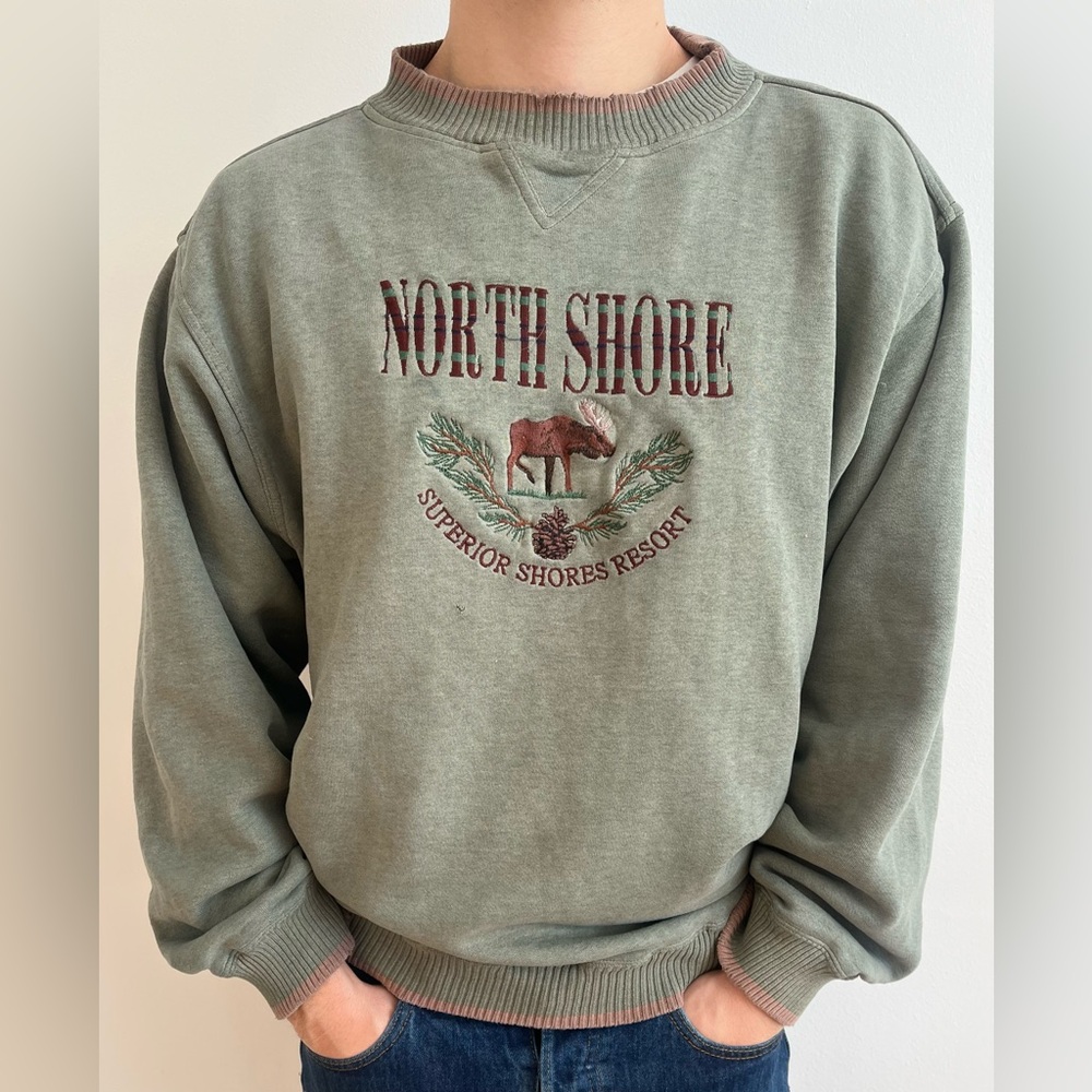 Alpine Coton Men’s Crewneck Green